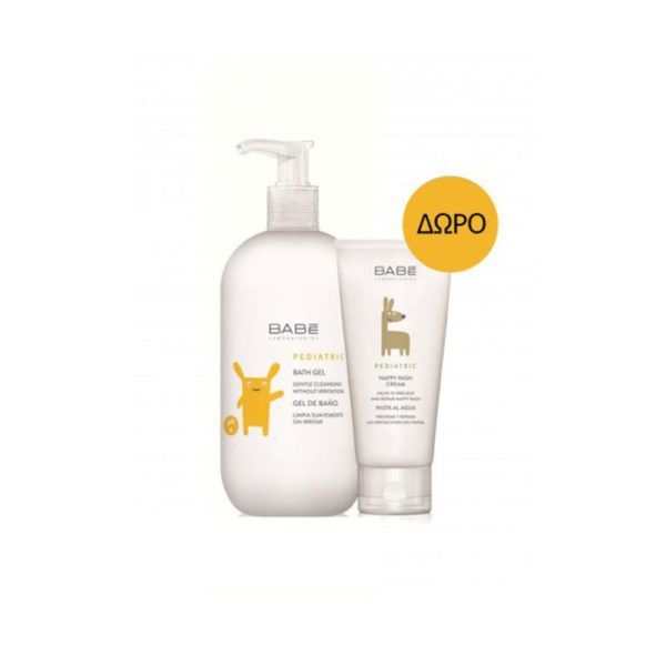 Babe Bath Gel 500ml + Nappy Cream 100ml παιδικό αφρόλουτρο & δώρο κρέμα αλλαγής πάνας