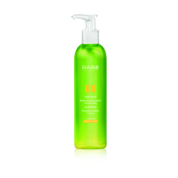 Babe Body Aloe 100% Gel 300ml αλόη για πρόσωπο-σώμα