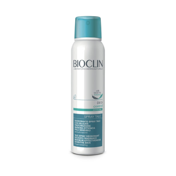 Bioclin Deo Control Spray ταλκ 150ml αποσμητικό σπρέι με άρωμα πούδρας