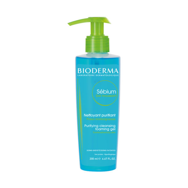 Bioderma Sebium Gelmoussant ( Pump) 200ml τζελ καθαρισμού για λιπαρό με τάσης ακμής δέρμα