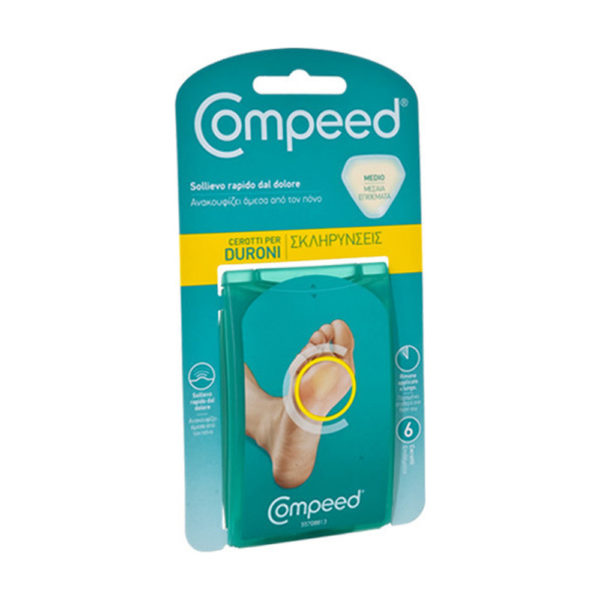 Compeed Callousmedium 6 επιθέματα για σκληρύνσεις μεσαία