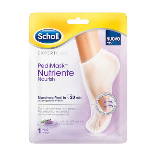 Dr Scholl Pedimask Lavender μάσκα ποδιών με λάδι λεβάντας 1 ζευγάρι