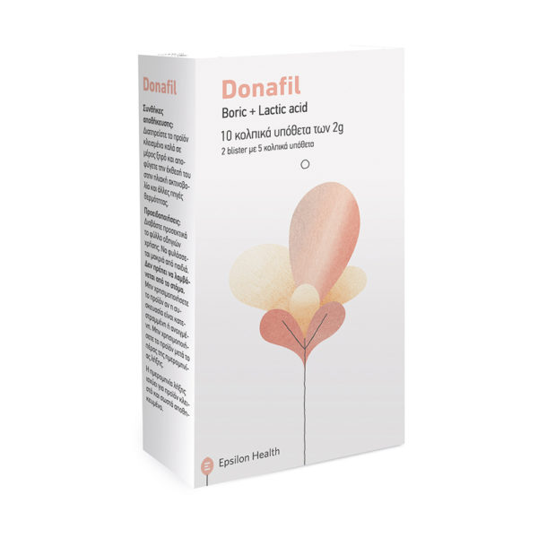 Epsilon Health Donafil 10 Vaginal Ovules 2 G πρόληψη & αντιμετώπιση κολπικών μυκητιάσεων