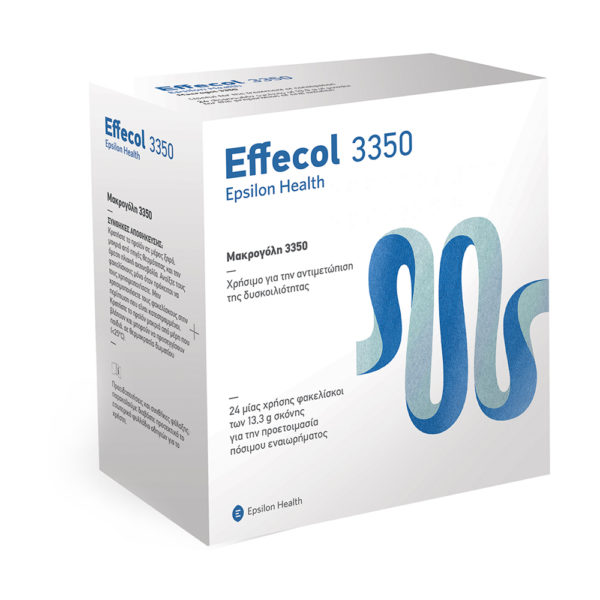 Epsilon Health Effecol 3350 24 Sachets φακελίσκοι για την αντιμετώπιση δυσκοιλιότητας