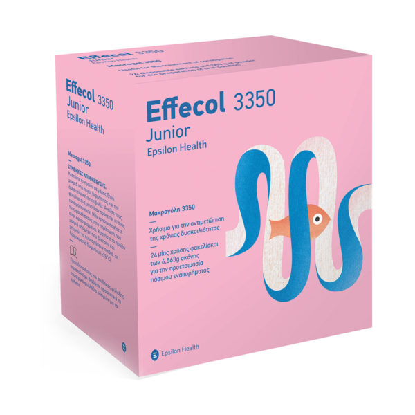 Epsilon Health Effecol 3350 Junior 24 Sachets φακελίσκοι για την δυσκοιλιότητα παιδιών