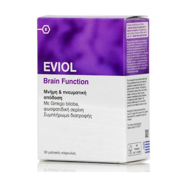 Eviol Brain Function 30 κάψουλες μνήμη & πνευματική απόδοση