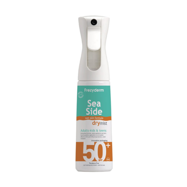 Frezyderm Sea Side Drymist Spf50 + 300ml αντηλιακό σώματος για ενήλικες & παιδιά