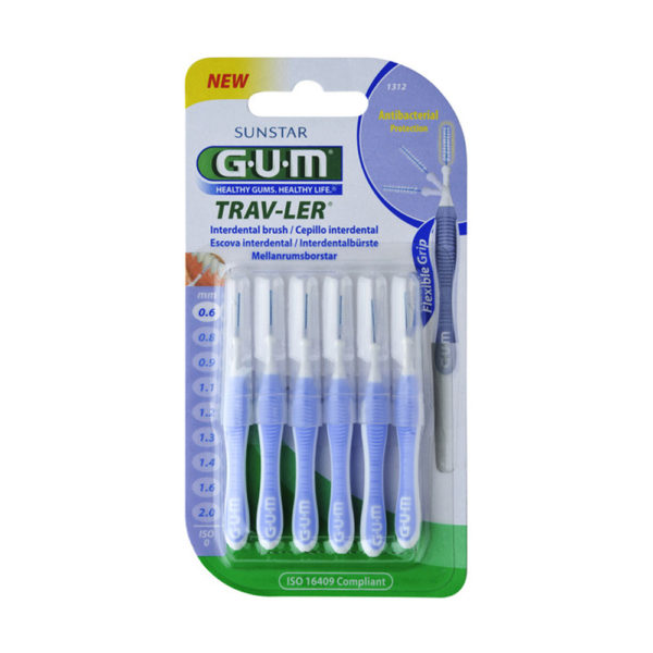 Gum 1312 Trav-Ler Cylindrical 0.6mmx6 μεσοδόντια βουρτσάκια