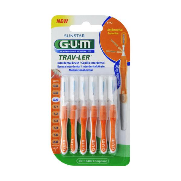 Gum 1412 Trav-Ler Cylindrical 0.9mmx6 μεσοδόντια βουρτσάκια