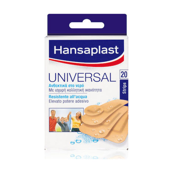 Hansaplast Universal Water Resistant 20 Strips 20 τεμ. ανθεκτικά στο νερό