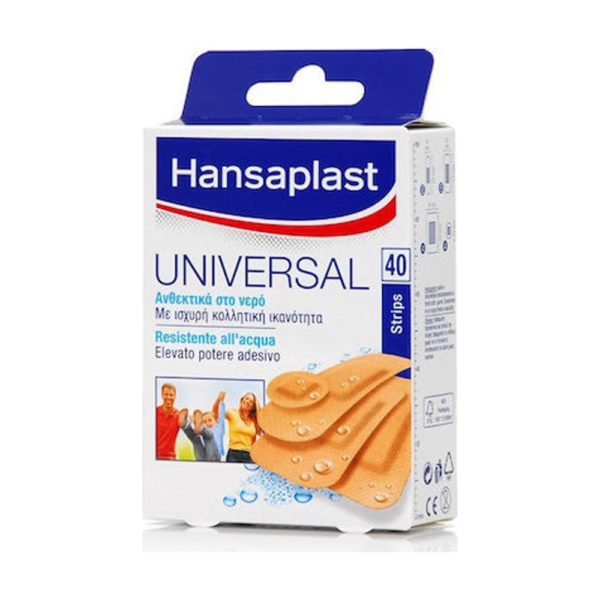 Hansaplast Universal Water Resistant 40 Strips 40 τεμ. ανθεκτικά στο νερό