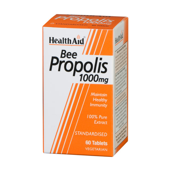 Health Aid Bee Propolis 1000mg 60 Tabs πρόπολη