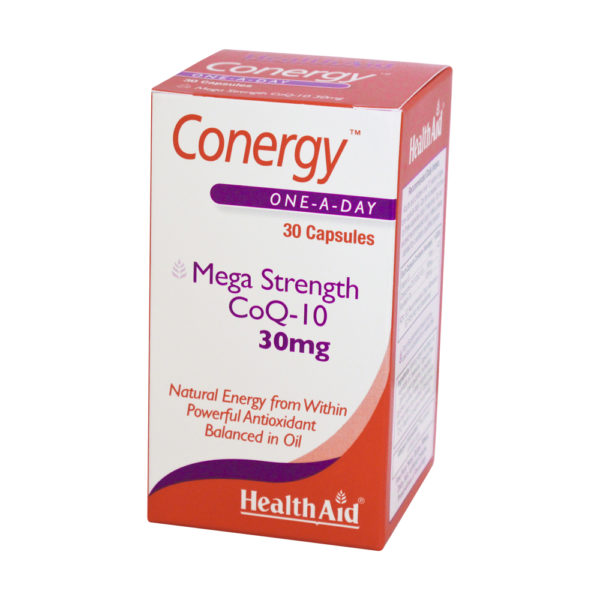 Health Aid Conergy Co Q10 30mg 30 Caps συνένζυμο Q10