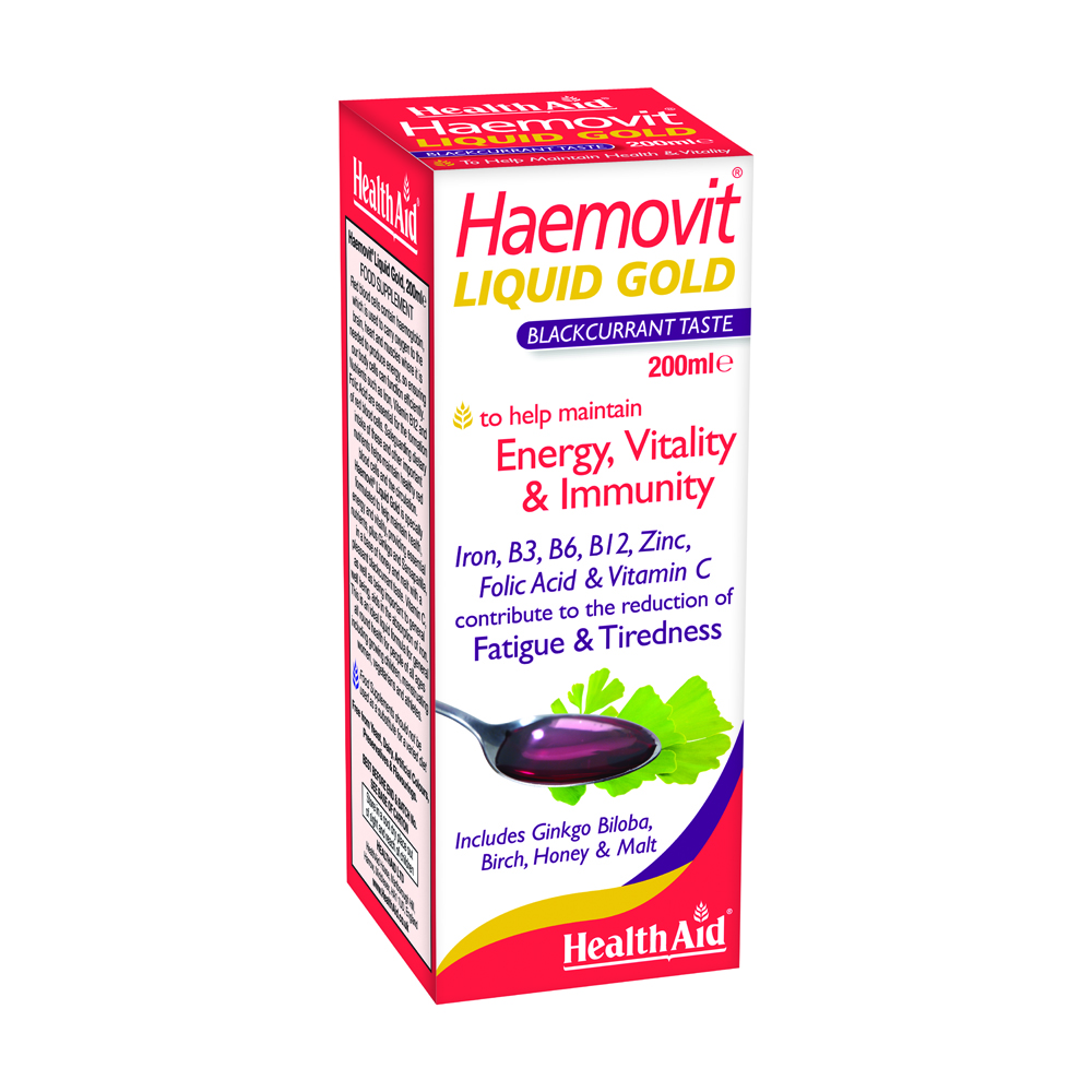 Health Aid Haemovit Liquid Gold 200ml υγιές αιμοποιητικό