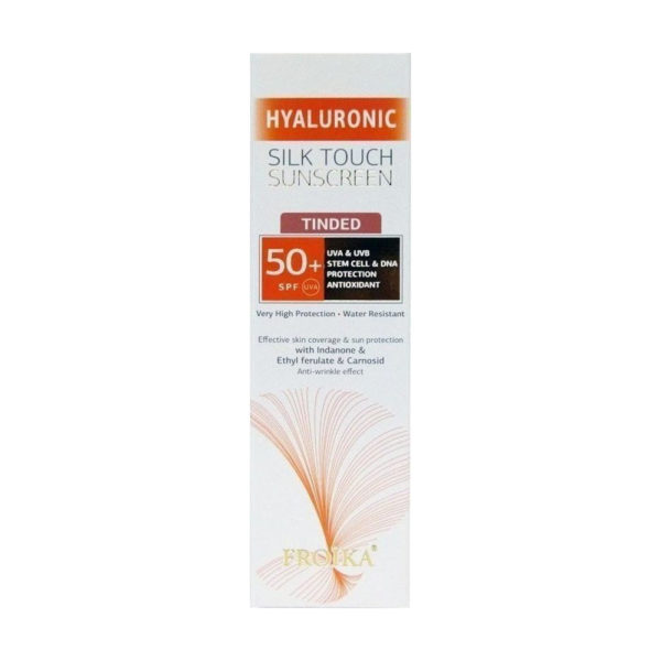 Hyaluronic Silk Touch Sunscreen Tinted Spf50 + 40ml σκουρόχρωμη αντηλιακή με βελούδινη υφή