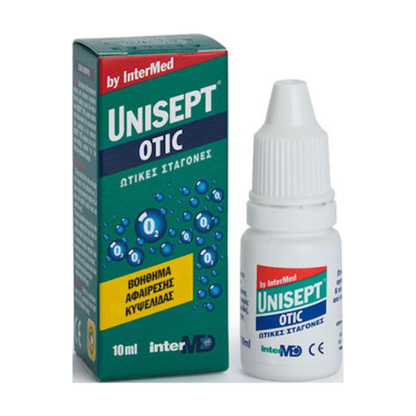 Intermed Unisept Otic Drops 10ml ωτικες σταγόνες αφαίρεσης κυψελίδας