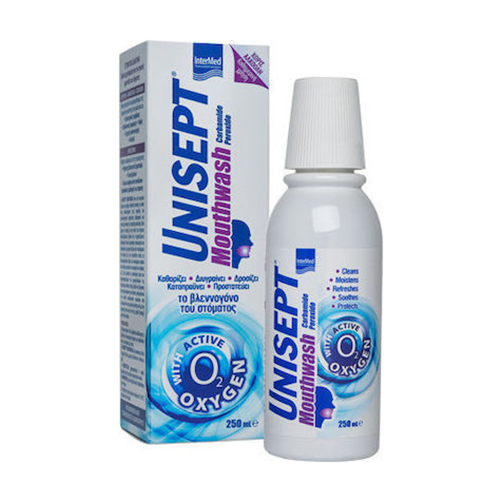 Intermed Uniseptmouthwash 250ml στοματικό διάλυμα με αντιμικροβιακή