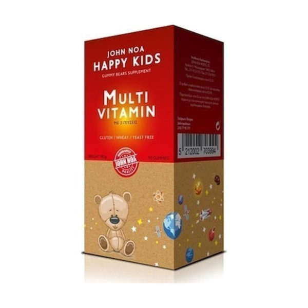 John Noa Happy Kidsmultivitamin Gummy Bears 90 Gummies πολύβιταμίνες ζελεδάκια για παιδιά