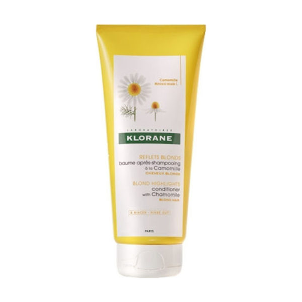 Klorane Baume Apres-Shampooing Camomille 200ml μαλακτική κρέμα χαμομηλιού για ξανθά μαλλιά