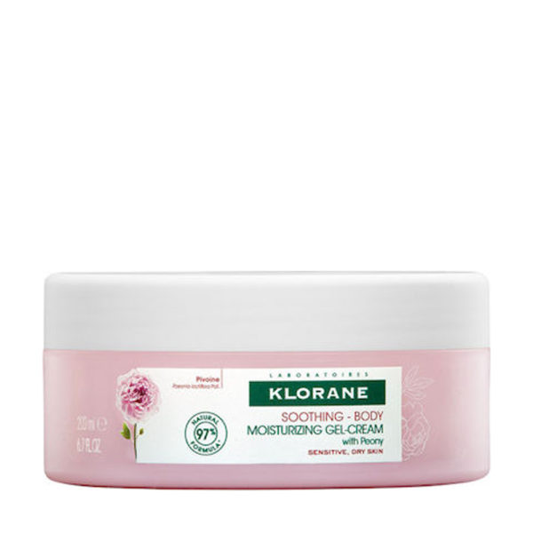 Klorane Gel Creme A La Pivoine 200ml τζελ-κρέμα για ξηρό/ευαίσθητο δέρμα με παιώνια