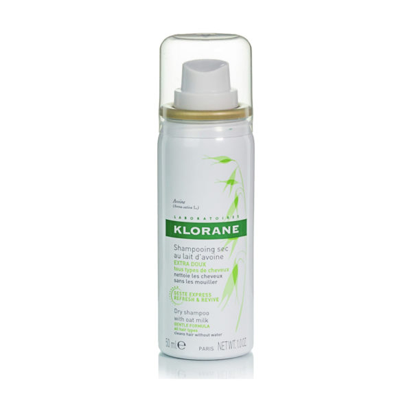 Klorane Shampoo Sec Avoine 50ml ξηρό σαμπουάν για κάθε τύπο μαλλιών με γαλάκτωμα βρώμης