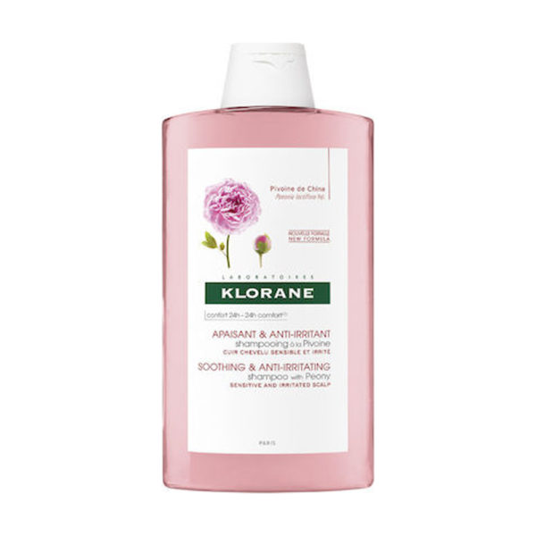 Klorane Shampooing Pivoine 400ml σαμπουάν για ερεθισμένο/ευαίσθητο τριχωτό με παιώνια