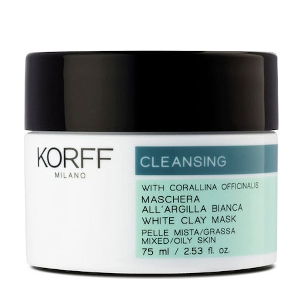 Korff Cleansing White Claymask 75ml μάσκα καθαρισμού με λευκή άργιλο