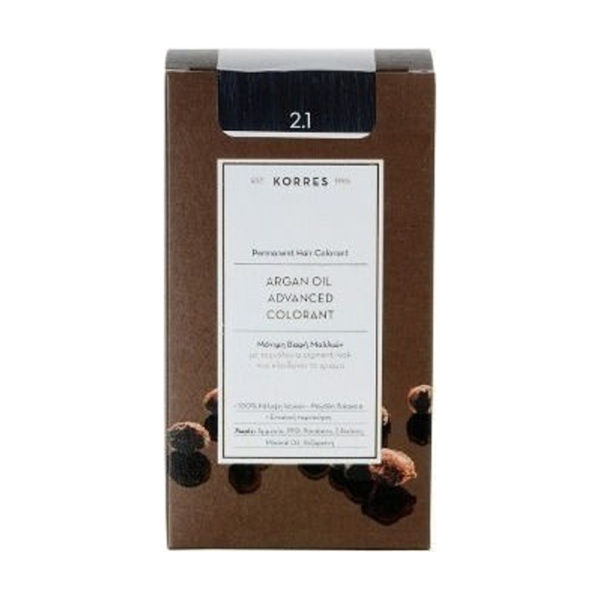 Korres Argan Oil Advanced Colorant Blue Black μαύρο-μπλε ν 2.1