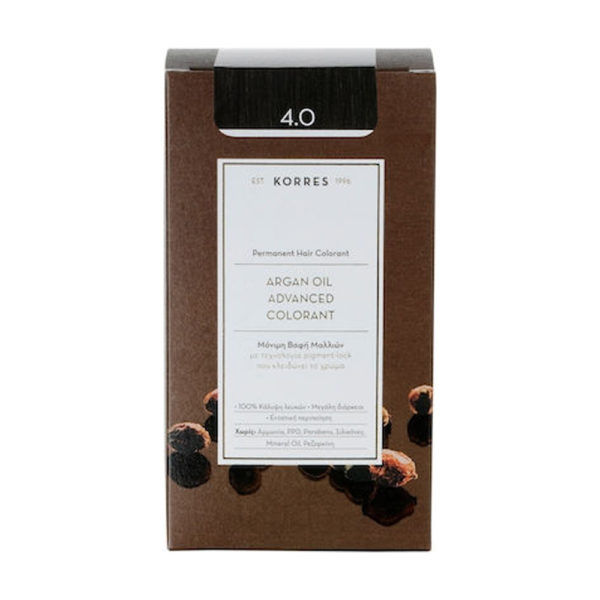 Korres Argan Oil Advanced Colorant Brown καστανό φυσικό ν 4.0