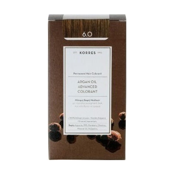 Korres Argan Oil Advanced Colorant Dark Blonde ξανθό σκούρο φυσικό ν 6.0
