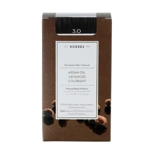 Korres Argan Oil Advanced Colorant Dark Brown ξανθό σκούρο φυσικό ν 3.0