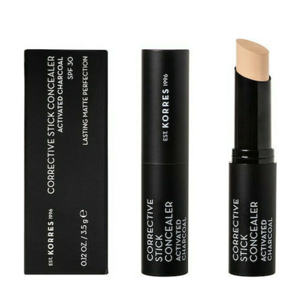 Korres Corrective Stick Concealer Spf 30/Acs1 3.5 G διορθωτικό Concealer με ενεργό άνθρακα