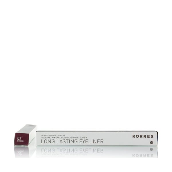 Korres Eye Pencil Volcanic Minerals 02 Brown μολύβι ματιών καφέ