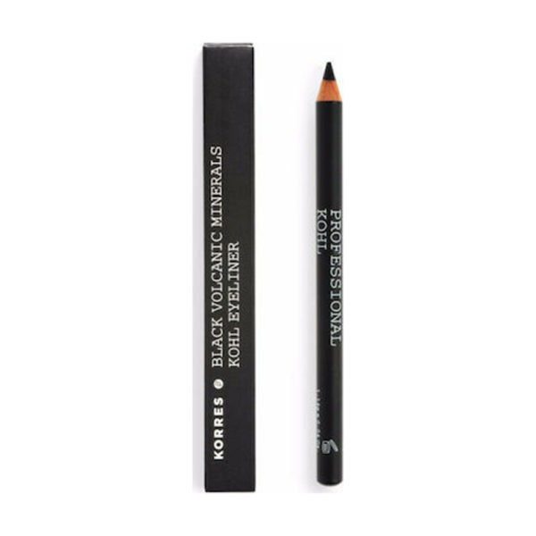 Korres Pencil Kohl Black Volcanic Minerals μαύρο μολύβι ματιών