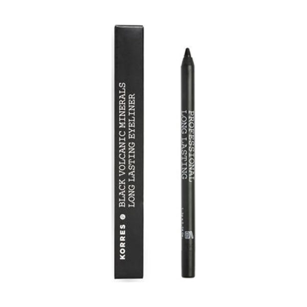 Korres Pencil Long-Lasting Black Volcanic Minerals μαύρο μολύβι ματιών με μεγάλη διάρκεια