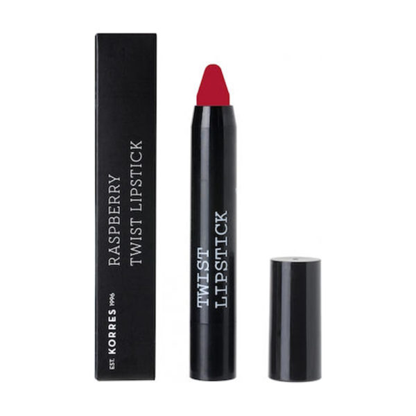 Korres Raspberry Twist Lipstick Passιον λαμπερό κραγιόν σε μορφή μολυβιού