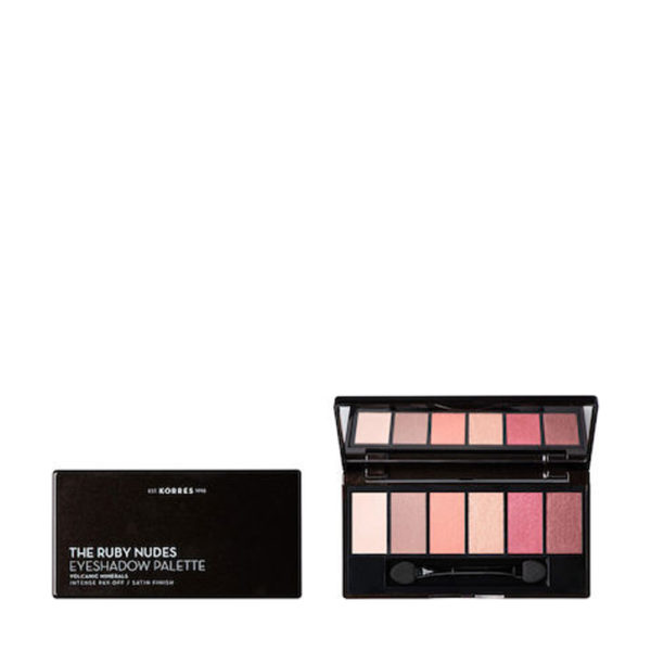 Korres Volcanic Minerals σκiες παλέτα Ruby Nudes 6g