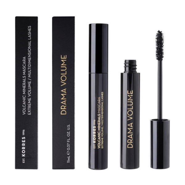 Korres Volume minerals mascara Drama Volume Black 11ml μάσκαρα όγκου μαύρο χρώμα