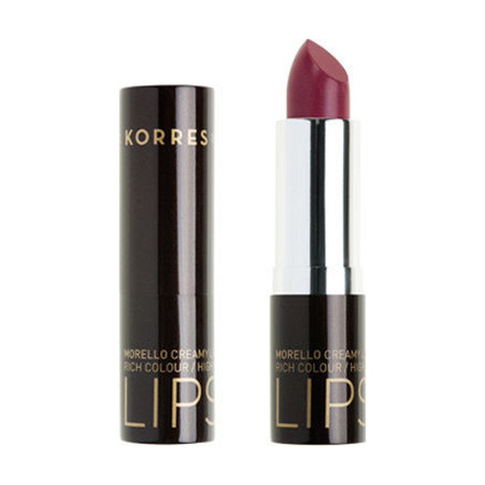 Korresmorello Lipstick Pearl Berry 28 κρεμώδες κραγιόν λαμπερό μωβ