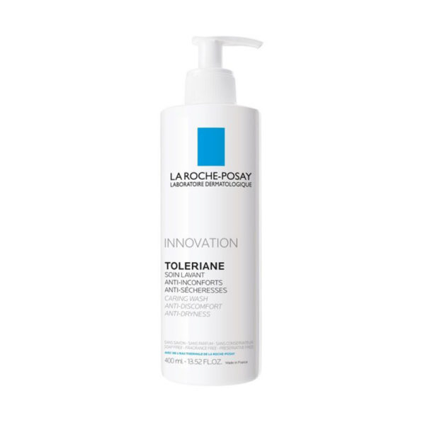 La Roche Posay Toleriane Caring Wash 400ml ντεμακιγιάζ με νερό πρόσωπο μάτια για υπερευαίσθητο δέρμα