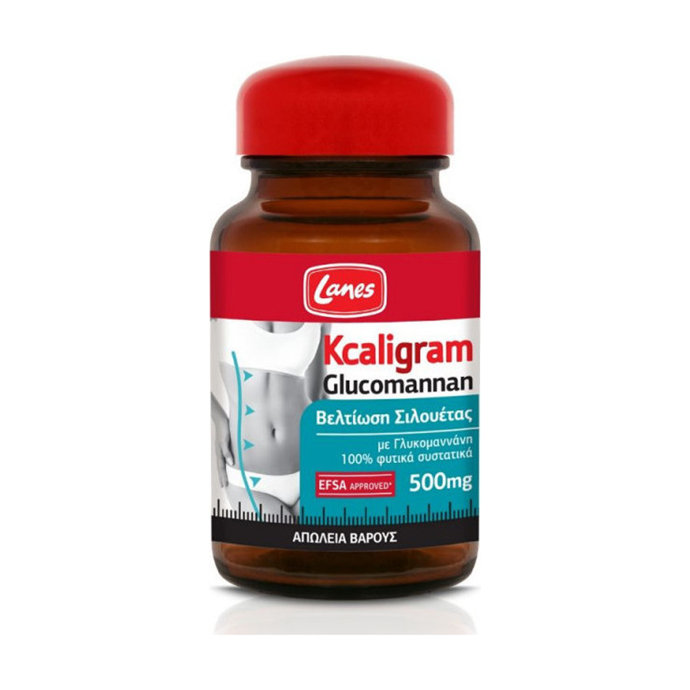 Lanes Kcaligram Glucomannan Repack 60 Caps με γλυκομαννάνη για βελτίωση σιλουέτας