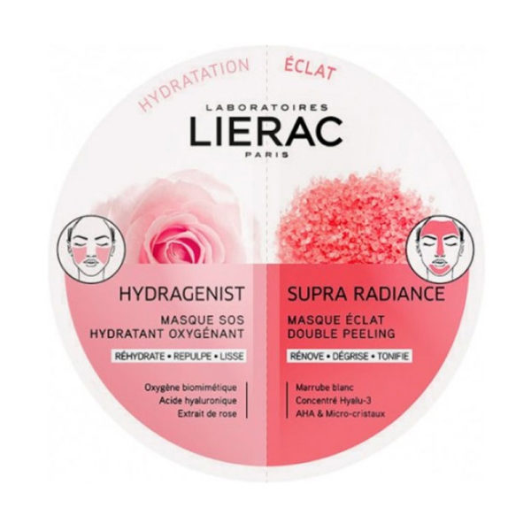 Lierac Duomasques Hydragenist & Supraradiance 2x6ml διπλή μάσκα ενυδάτωση + λάμψη