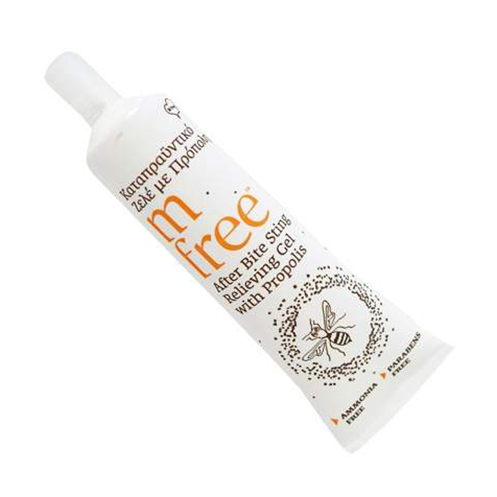 M-Free After Bite Gel πρόπολης 30ml ανακούφιση τσιμπημάτων