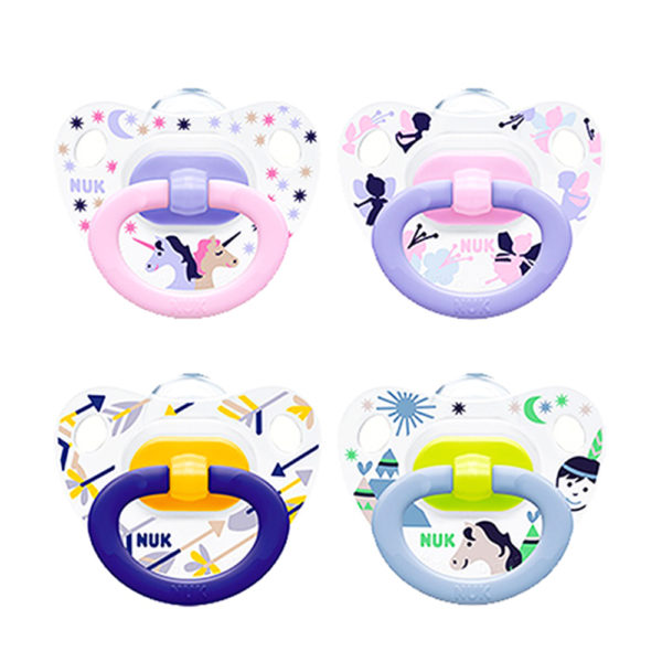 Nuk ψευδοθήλαστρο Happy Days ποικιλία σιλικόνη 0 -6 μηνών