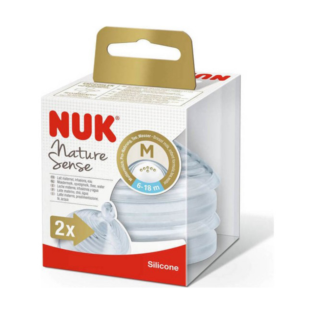 Nuk θηλή Nature Sense σιλ.2μ.2/bl 6 μηνών και άνω