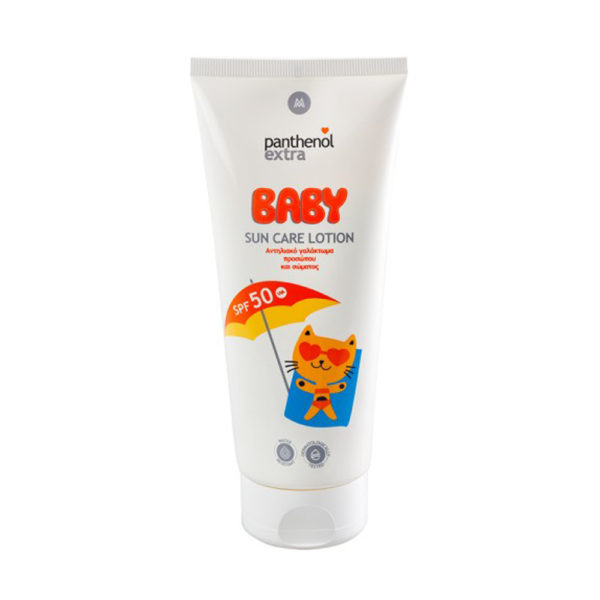 Panthenol Extra Baby Sun Care Lotion Spf 50 Uva Uvb 200ml βρεφικό αντηλιακό γαλάκτωμα για πρόσωπο & σώμα