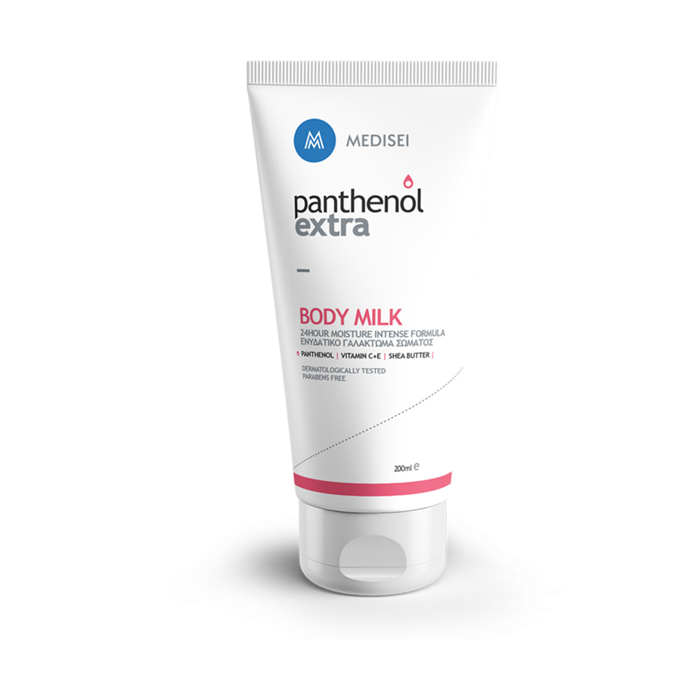 Panthenol Extra Bodymilk 200ml ενυδατικό γαλάκτωμα σώματος 24ωρο