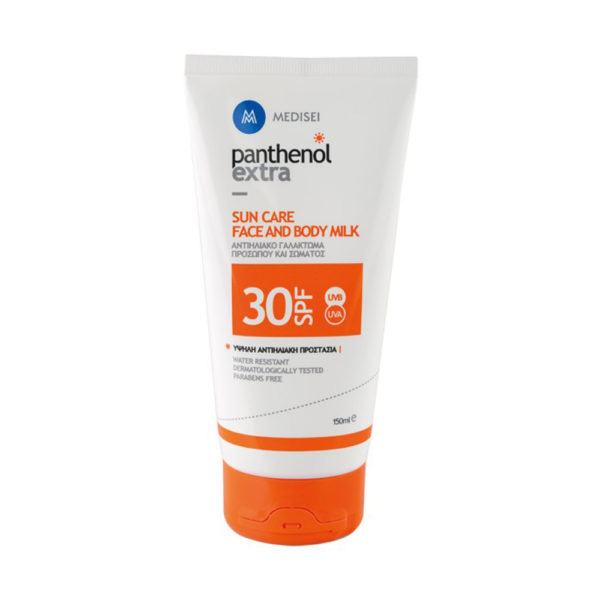 Panthenol Extra Sun Care Face & Bodymilk Spf 30 150ml αντηλιακό γαλάκτωμα προσώπου & σώματος