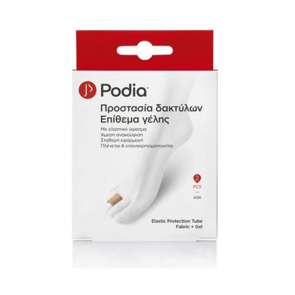 Podia Elastic Protection Tube Fabric + Gelm ανακούφιση από κάλους & σκληρύνσεις