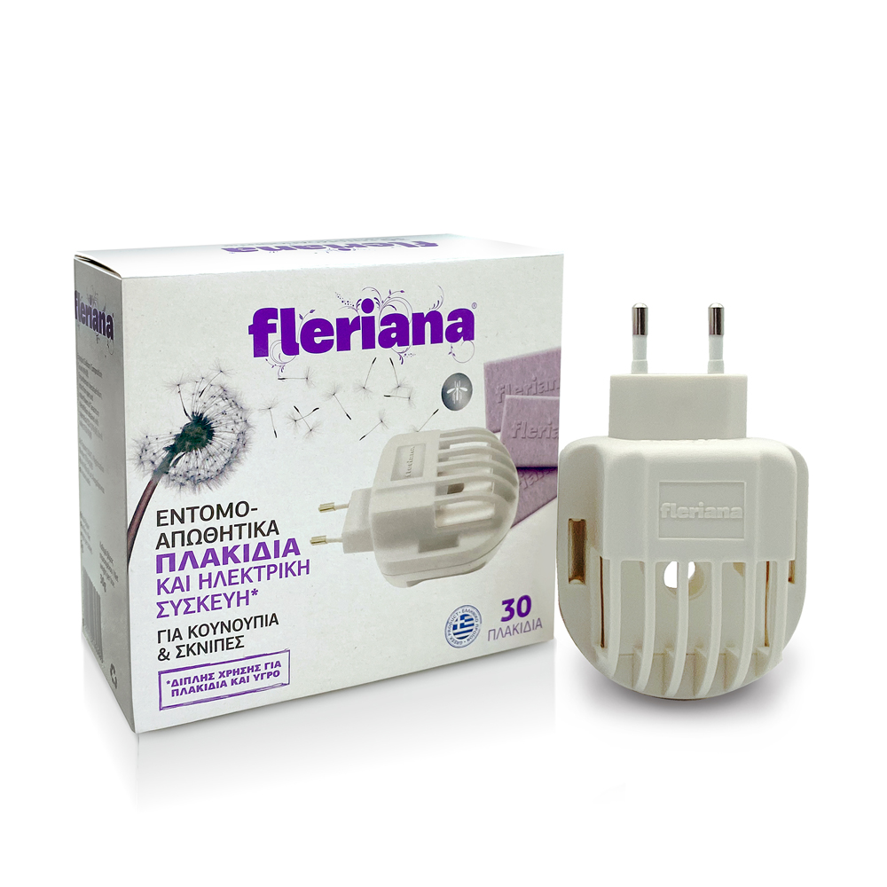 Power Health Fleriana εντομοαπωθητικά πλακίδια 30 τεμ. + ηλεκτρική συσκευή